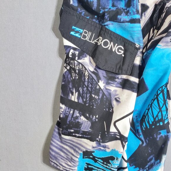 Billabong board shorts men's size 34 blue white black colour Australia Sydney - Picture 6 of 10